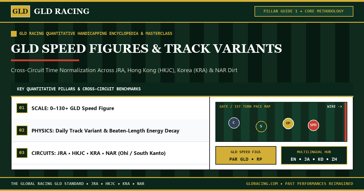 How GLD Speed Figures Work: Track Variants, Beaten-Length Physics & Cross-Circuit Normalization