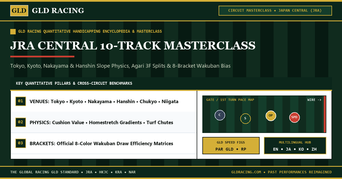 JRA Central Racing Masterclass: How to Handicap Tokyo, Nakayama, Kyoto & Hanshin Using Agari 3F Splits & 8-Bracket (Wakuban) Geometry