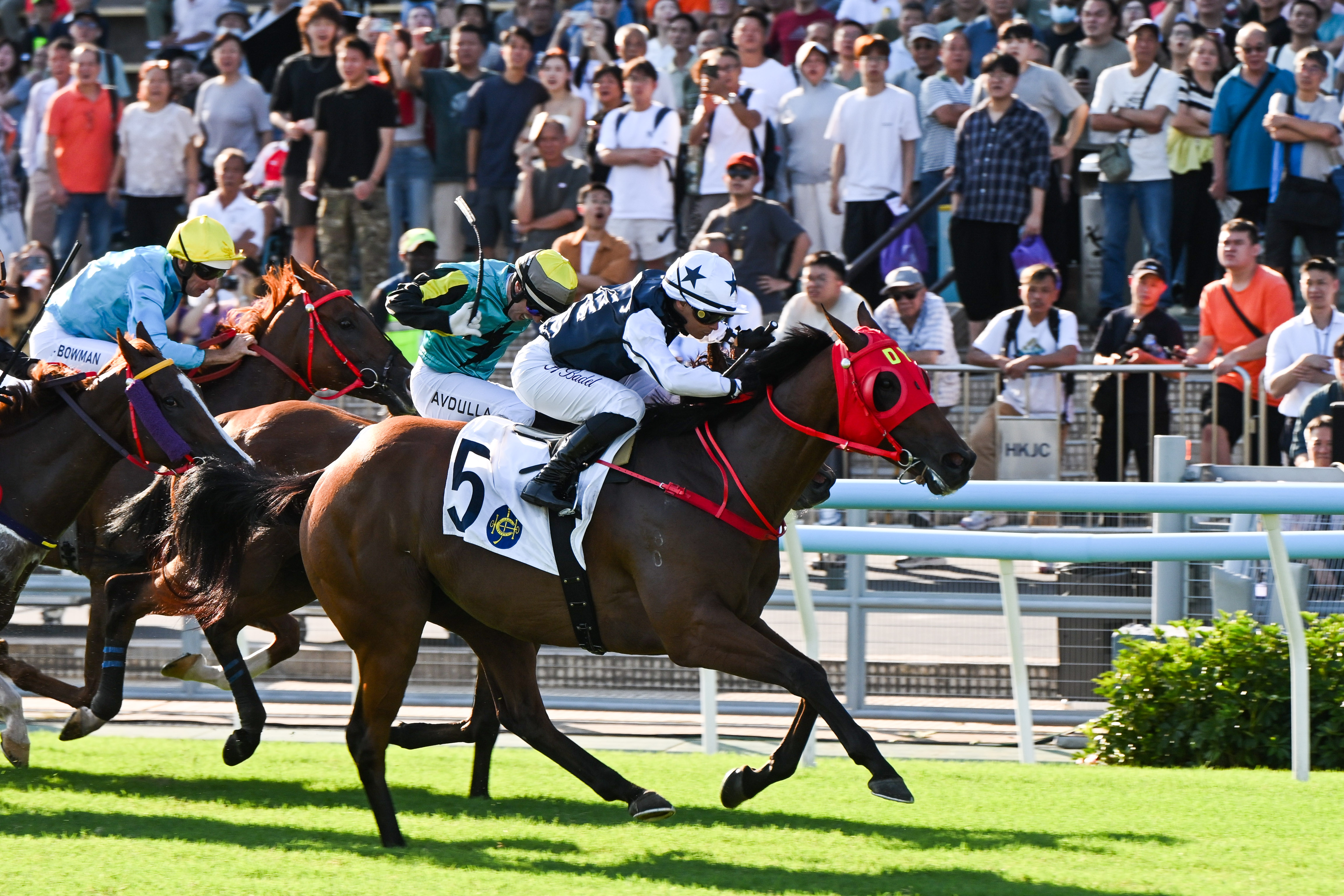 The electrifying straight-course sprint finish in the G3 National Day Cup at Sha Tin